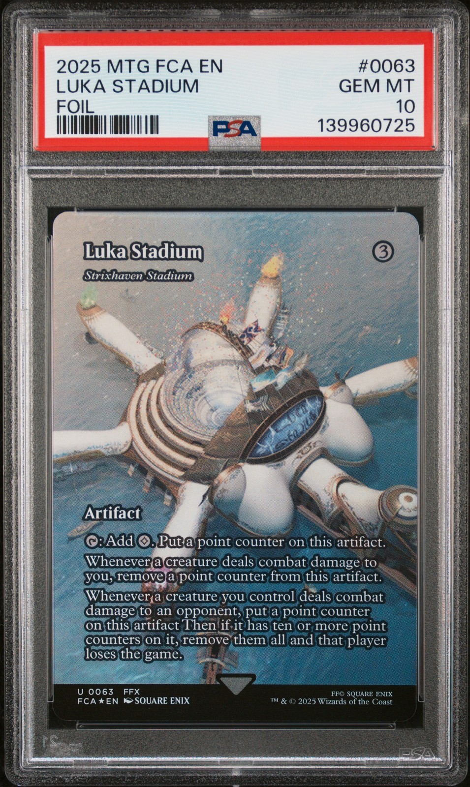 MTG英語版 2025 FINAL FANTASY THROUGH THE AGES LUKA STADIUM FOIL #0063 PSA 10 鑑定済【中古】｜Basqueバスク