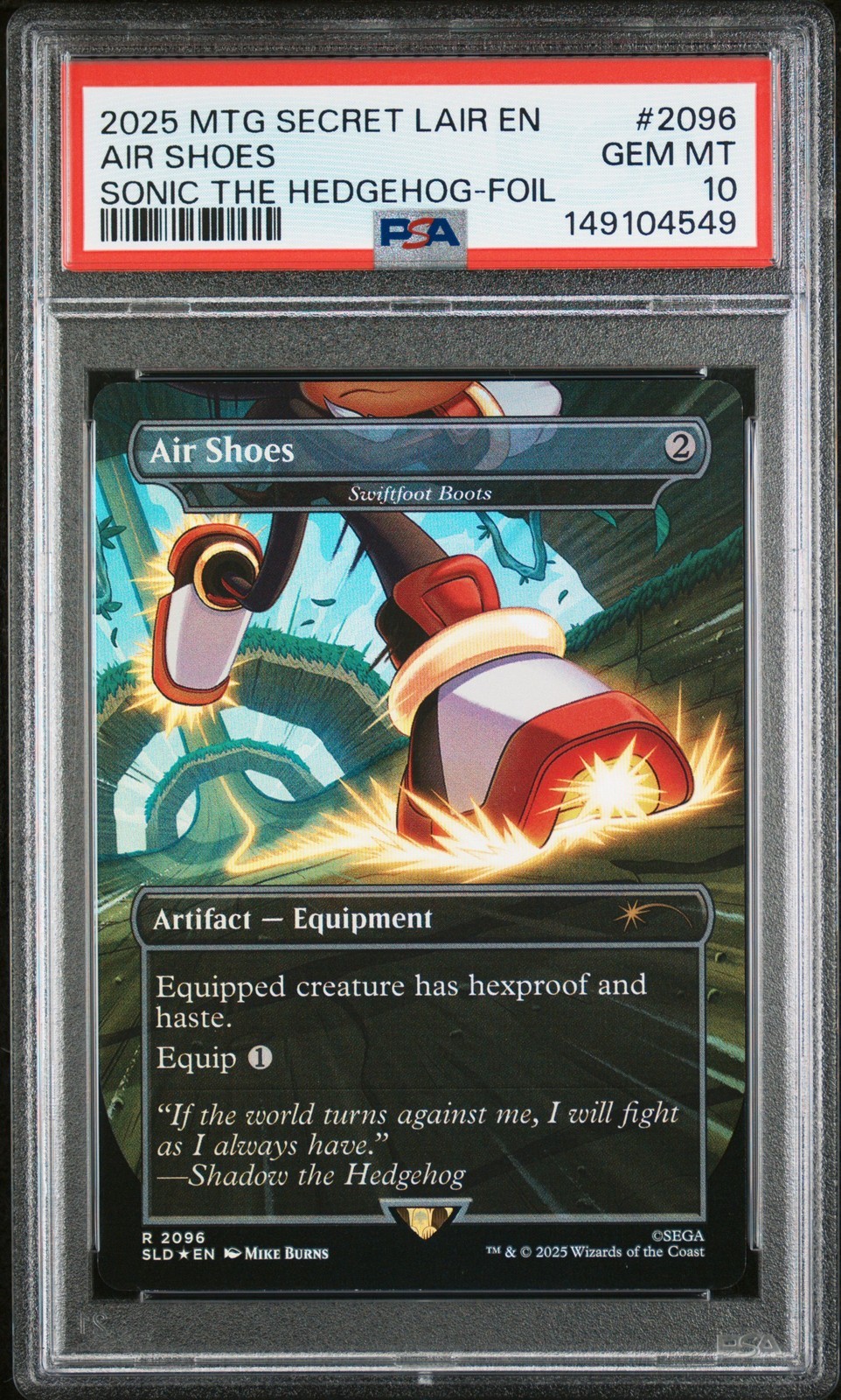 MTG英語版 2025 シークレット・レイヤー・ドロップ・ソニック エアーシューズ Turbo Gear-Foil #2096 PSA 10 鑑定済【中古】｜Basqueバスク 24,840円