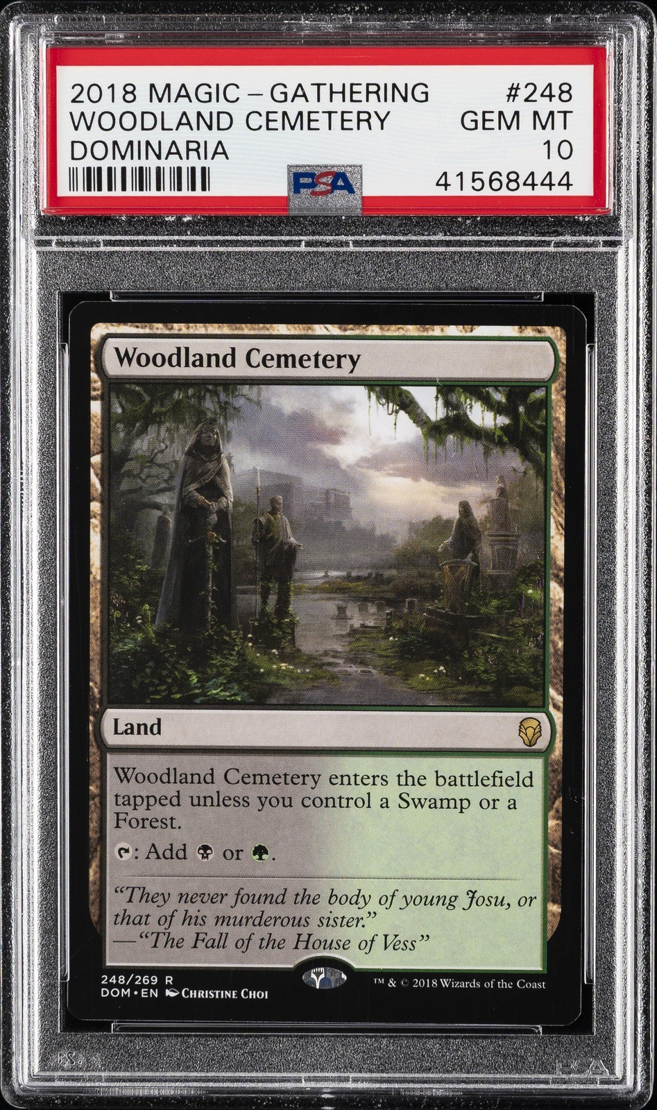 MTG英語版 2018 ドミナリア Dominaria Woodland Cemetery #248 PSA 10 鑑定済【中古】|Basqueバスク