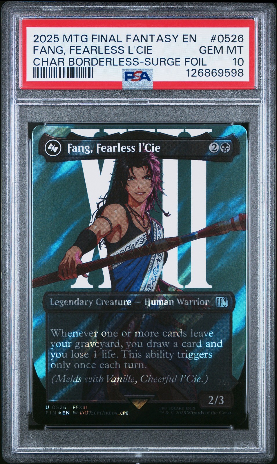 MTG英語版 2025 Final Fantasy Fang, Fearless L'Cie #0526 PSA 10 鑑定済【中古】｜Basqueバスク