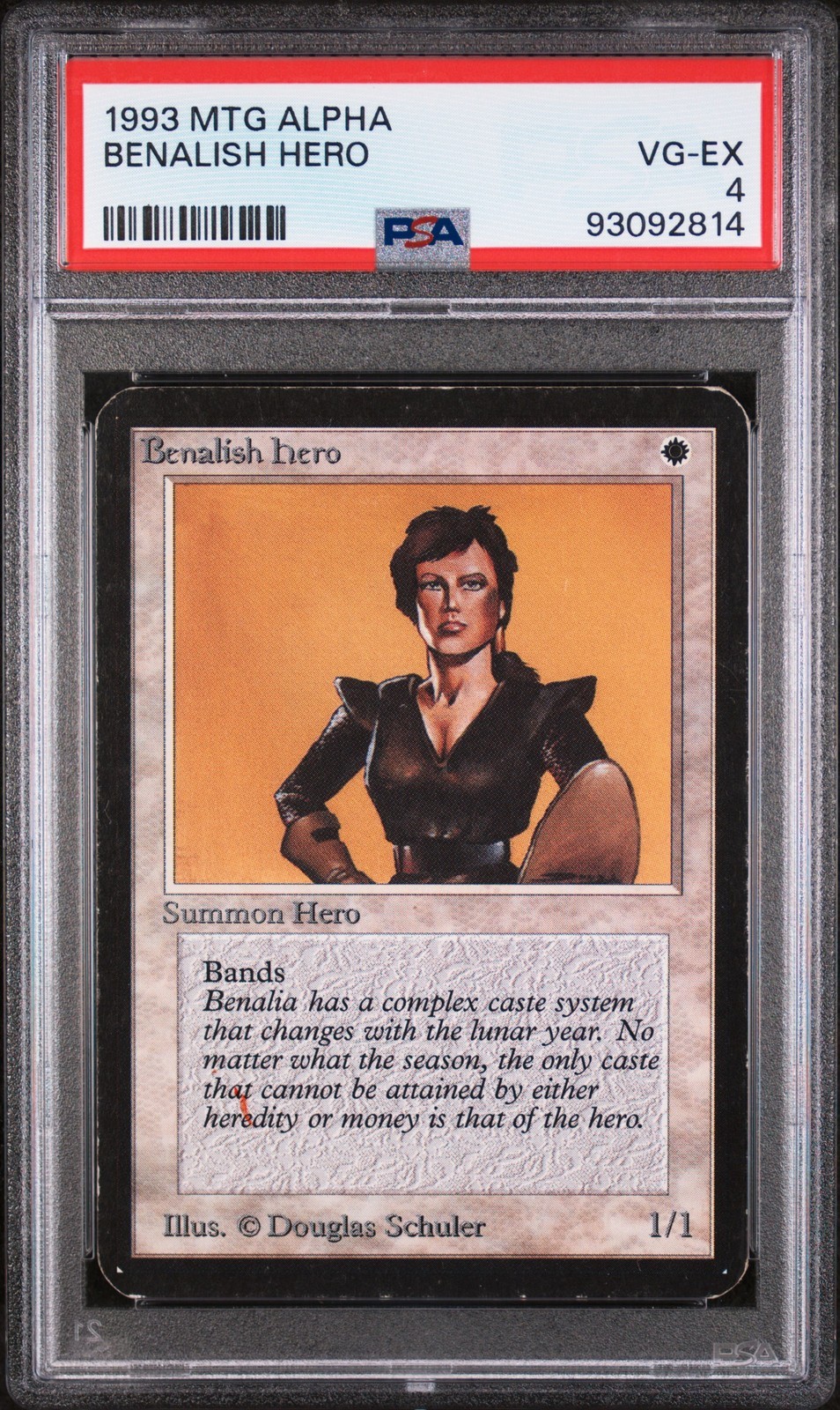 MTG英語版 1993 Limited Edition Alpha Benalish Hero ベナリッシュ・ヒーロー PSA 4 鑑定済【中古】｜Basqueバスク
