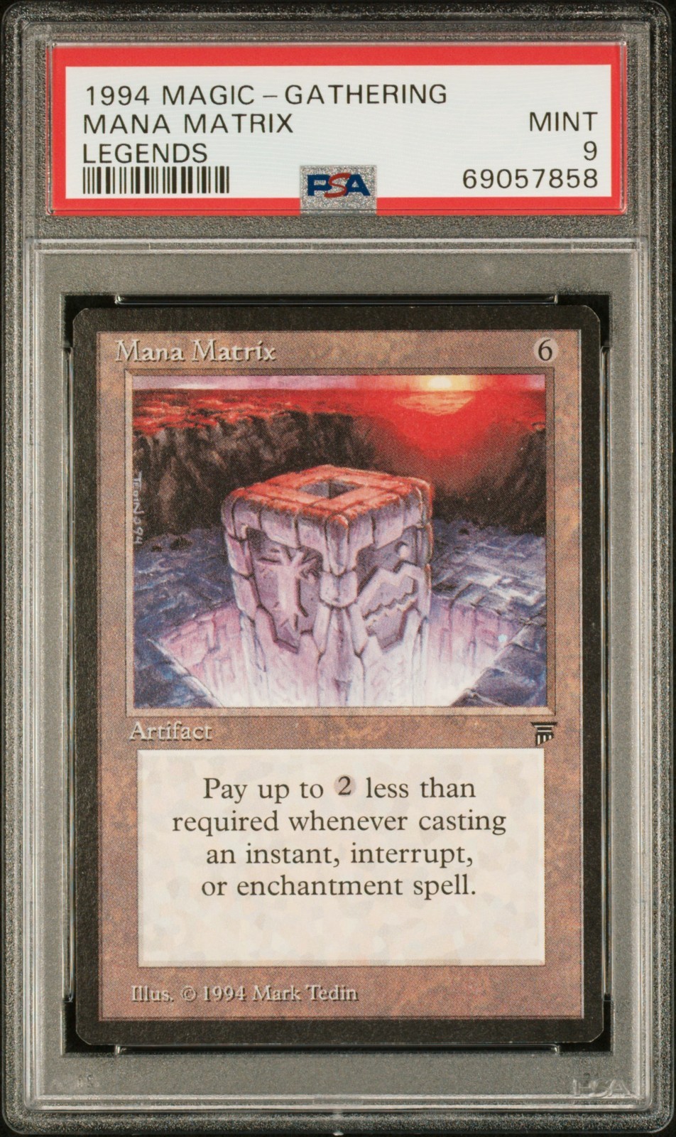 MTG英語版 1994 Legends Mana Matrix マナ・マトリックス PSA 9 鑑定済【中古】｜Basqueバスク