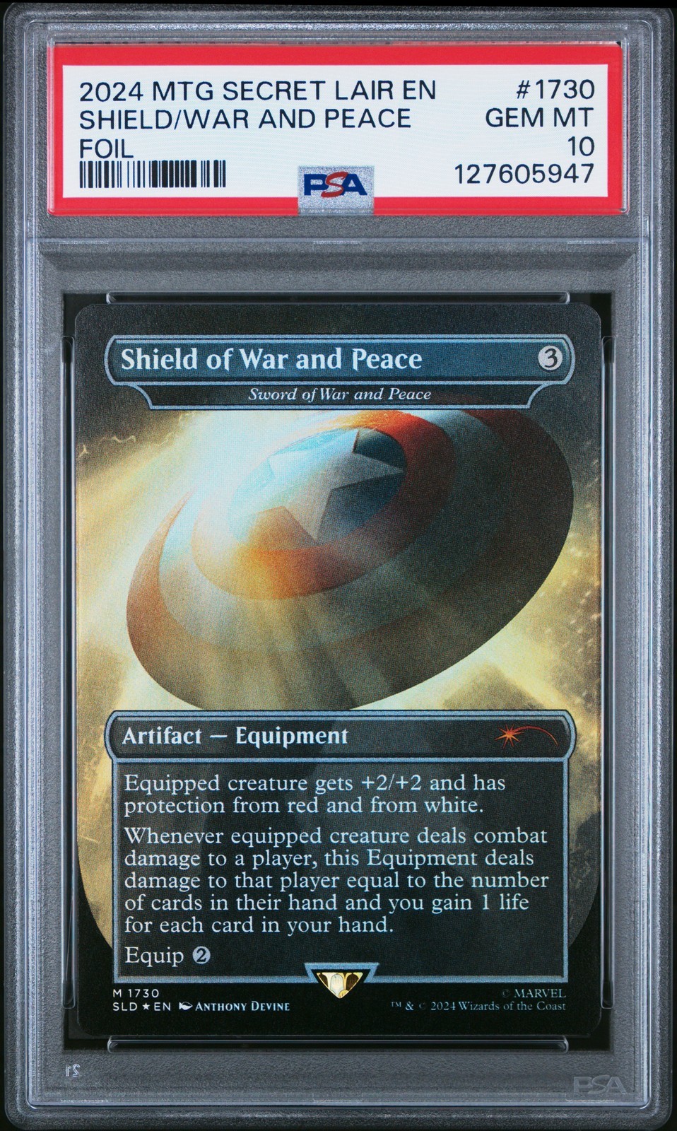 MTG英語版 2024 Secret Lair Drop Shield of War and Peace #1730 PSA 10 鑑定済【中古】|Basqueバスク