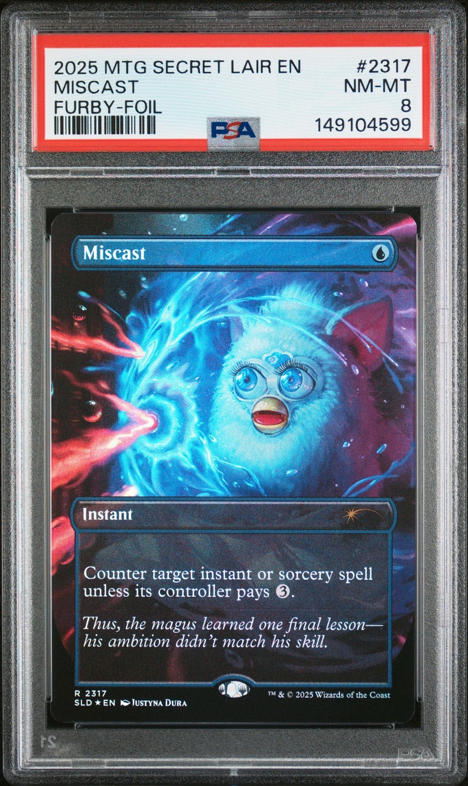 MTG英語版 2025 MTG Secret Lair Drop Furby: The Gathering Miscast Foil #2317 PSA 8 鑑定済【中古】|Basqueバスク