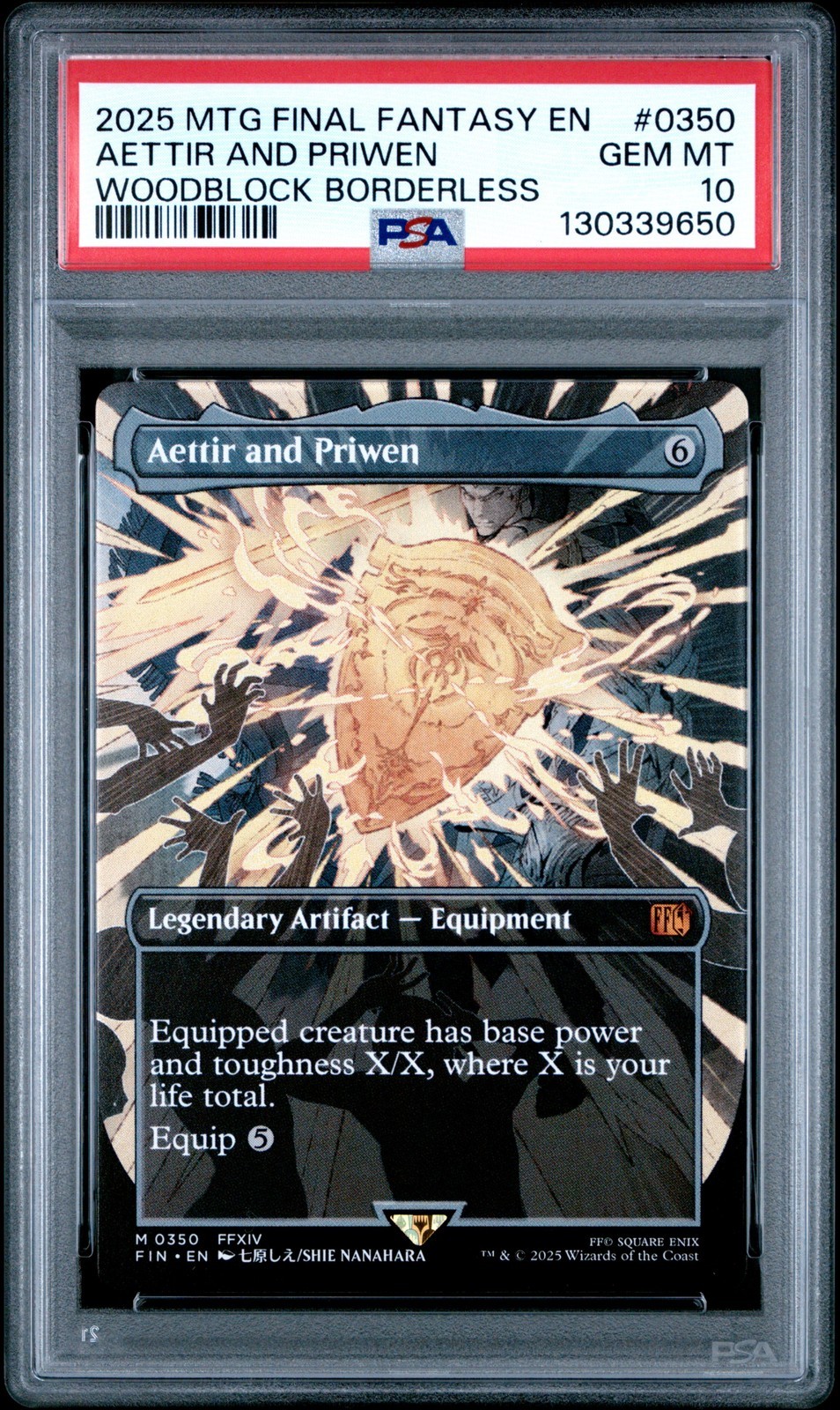 MTG英語版 2025 FINAL FANTASY WOODBLOCK BORDERLESS AETTIR AND PRIWEN #0350 PSA10 鑑定済【中古】｜Basqueバスク