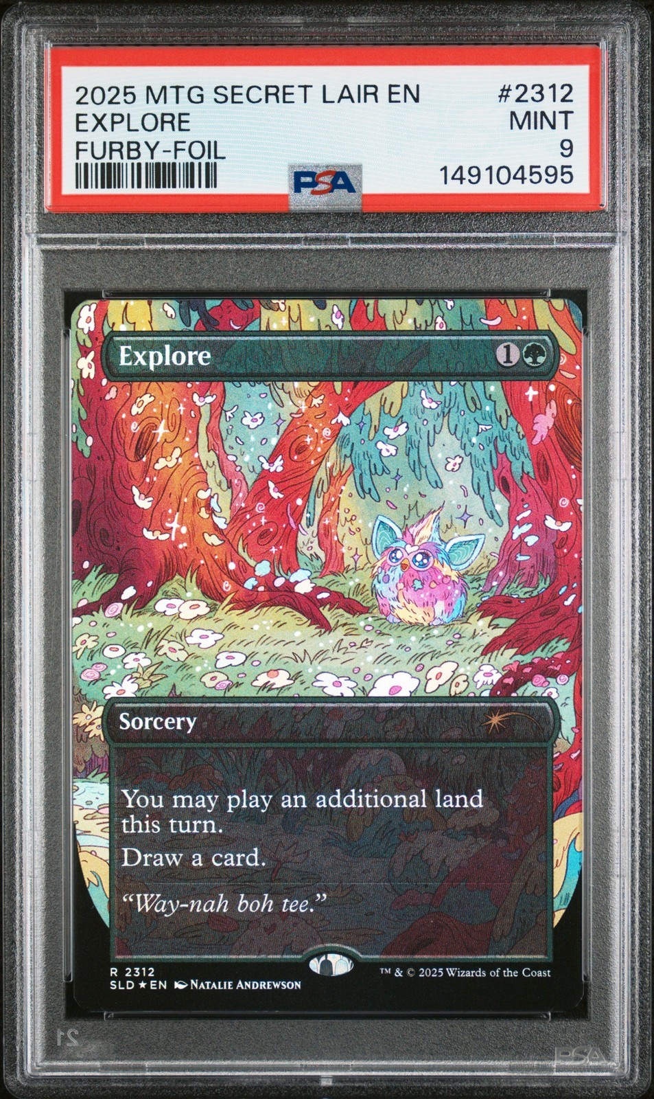 MTG英語版 2025 SECRET LAIR DROP FURBY DOO-AY NOO-LAH EXPLORE FOIL #2312 PSA 9 鑑定済【中古】|Basqueバスク