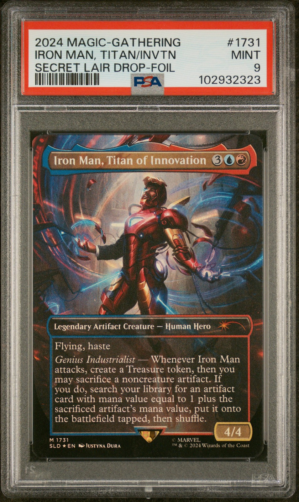 MTG英語版 2024 Secret Lair Drop Iron Man, Titan of Innovation Foil #1731 PSA 9 鑑定済【中古】|Basqueバスク