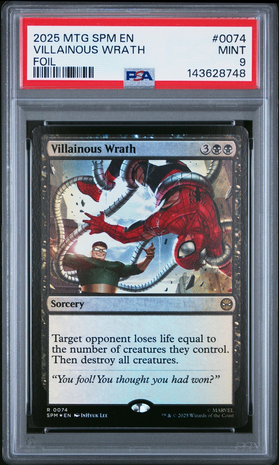MTG英語版 2025 MARVEL'S SPIDER-MAN VILLAINOUS WRATH FOIL #0074 PSA 9 鑑定済【中古】|Basqueバスク