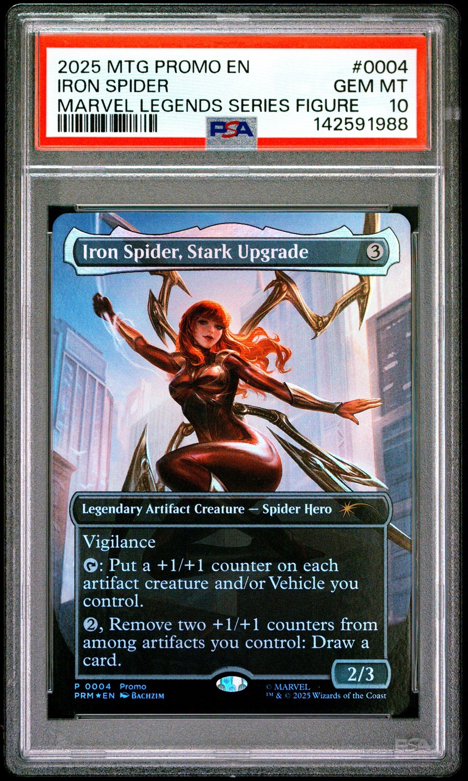 MTG英語版 2025 MARVEL LEGENDS SERIES FIGURE IRON SPIDER, STARK UPGRADE プロモ PSA 10 鑑定済【中古】｜Basqueバスク