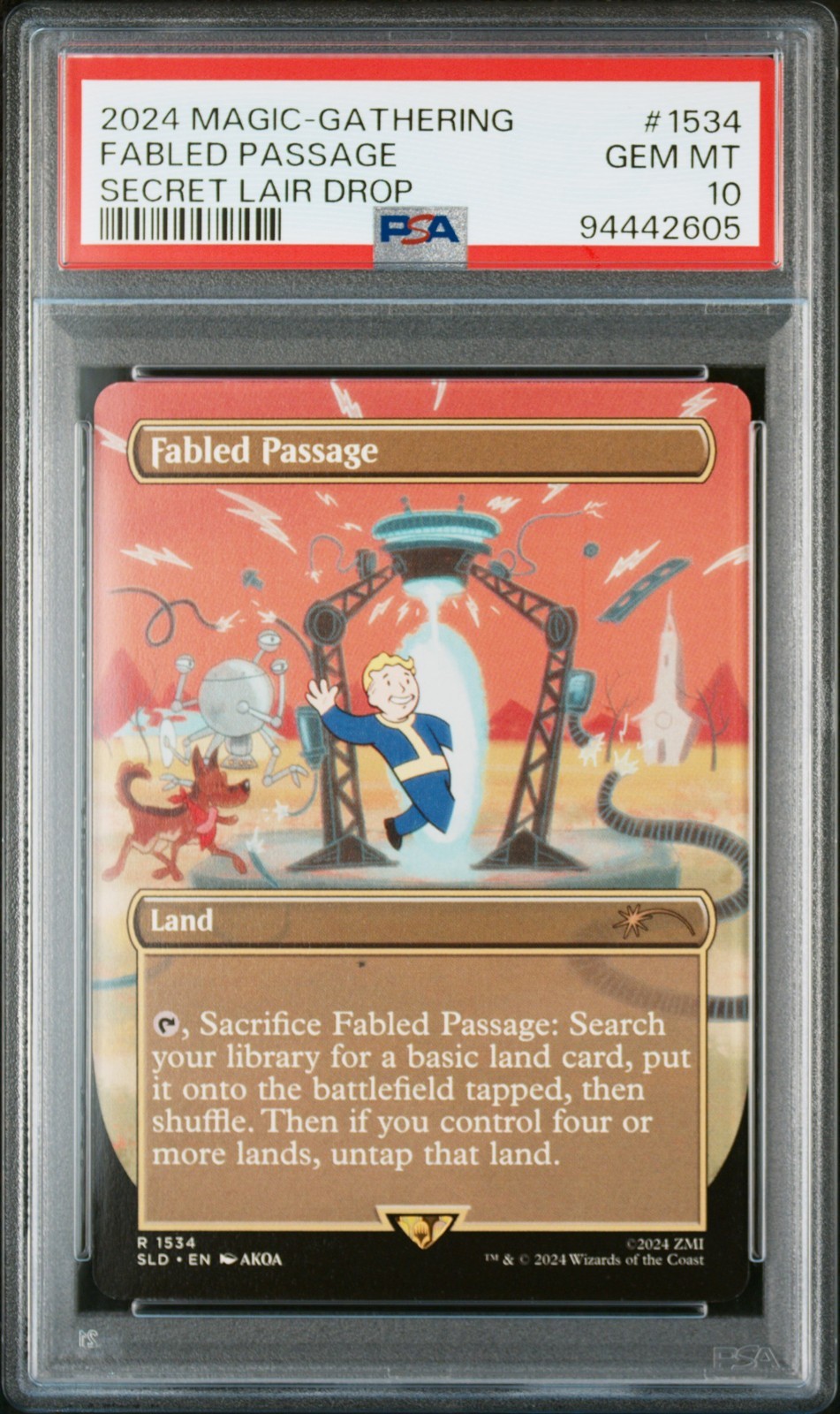 MTG英語版 2024 SECRET LAIR DROP FALLOUT: POINTS OF INTEREST FABLED PASSAGE PSA 10 鑑定済【中古】|Basqueバスク