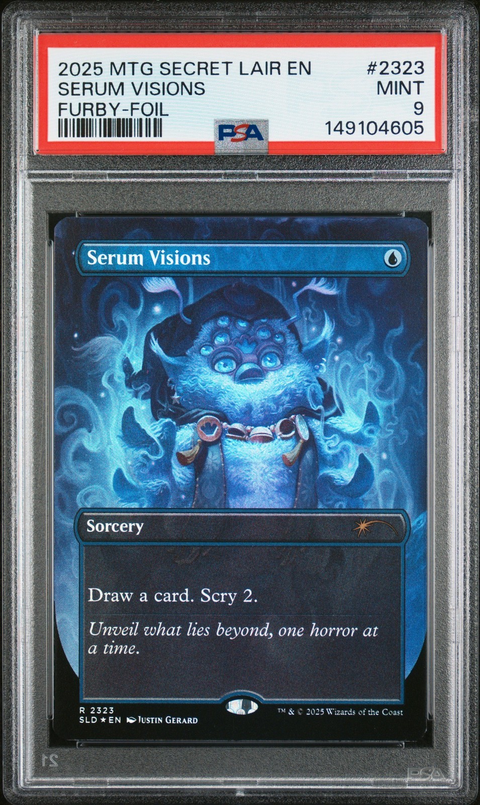 MTG英語版 2025 Secret Lair Drop Furby: The Oddbodies Serum Visions Foil #2323 PSA 9 鑑定済【中古】|Basqueバスク