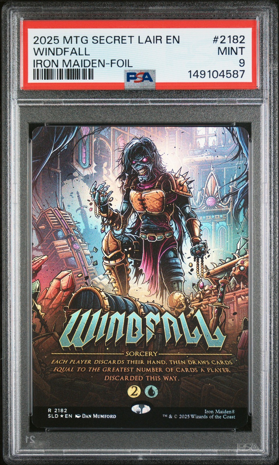 MTG英語版 2025 Secret Lair Drop Iron Maiden: Eddie Unchained Windfall Foil #2182 PSA 9 鑑定済【中古】｜Basqueバスク 24,840円