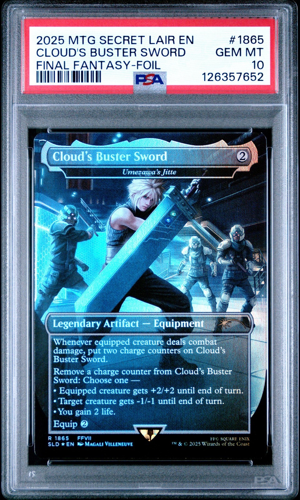MTG英語版 2025 SECRET LAIR DROP CLOUD'S BUSTER SWORD #1865 PSA 10 鑑定済【中古】｜Basqueバスク