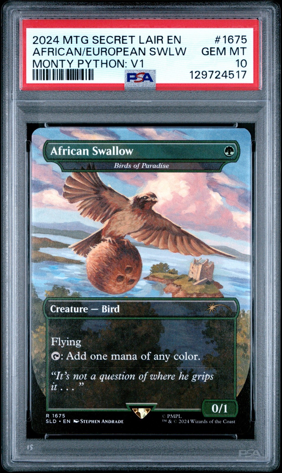 MTG英語版 2024 Secret Lair Drop African Swallow/European Swallow #1675 PSA 10 鑑定済【中古】｜Basqueバスク