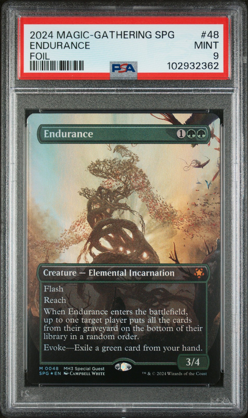MTG英語版 2024 モダンホライゾン3 スペシャルゲスト エンデュランス Endurance FOIL #48 PSA9 鑑定済【中古】|Basqueバスク