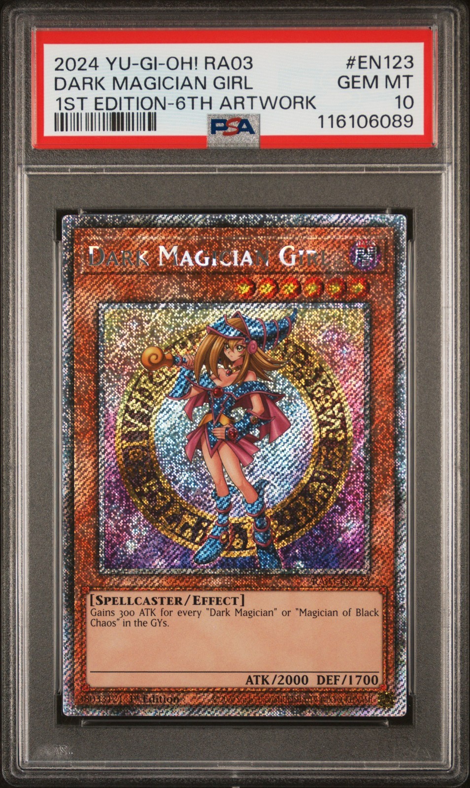 遊戯王英語版 2024 RA03-Quarter Century Bonanza Dark Magician Girl #EN123 PSA 10 鑑定済【中古】|Basqueバスク
