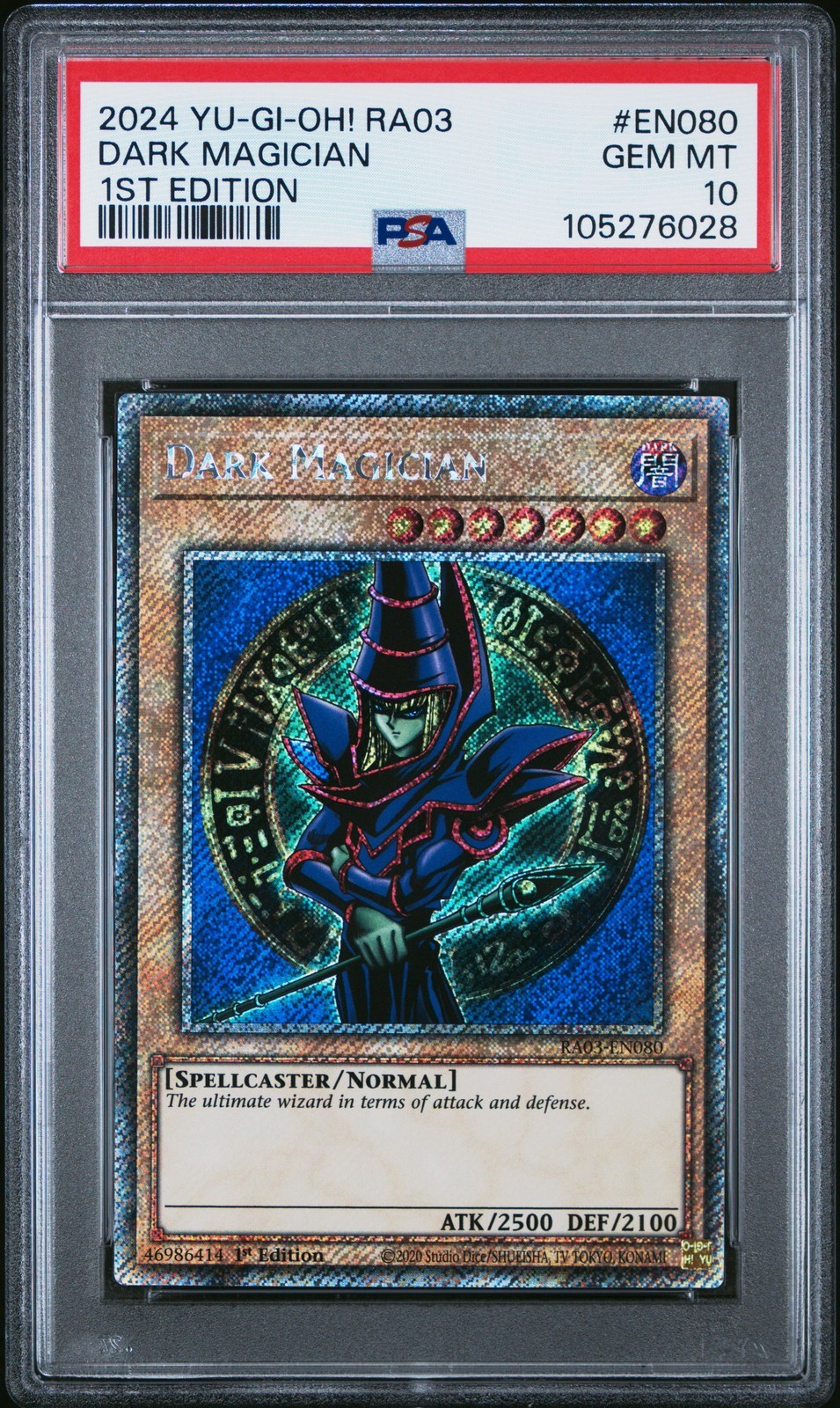 遊戯王英語版 2024 RA03-QUARTER CENTURY BONANZA DARK MAGICIAN PSA 10 鑑定済【中古】｜Basqueバスク