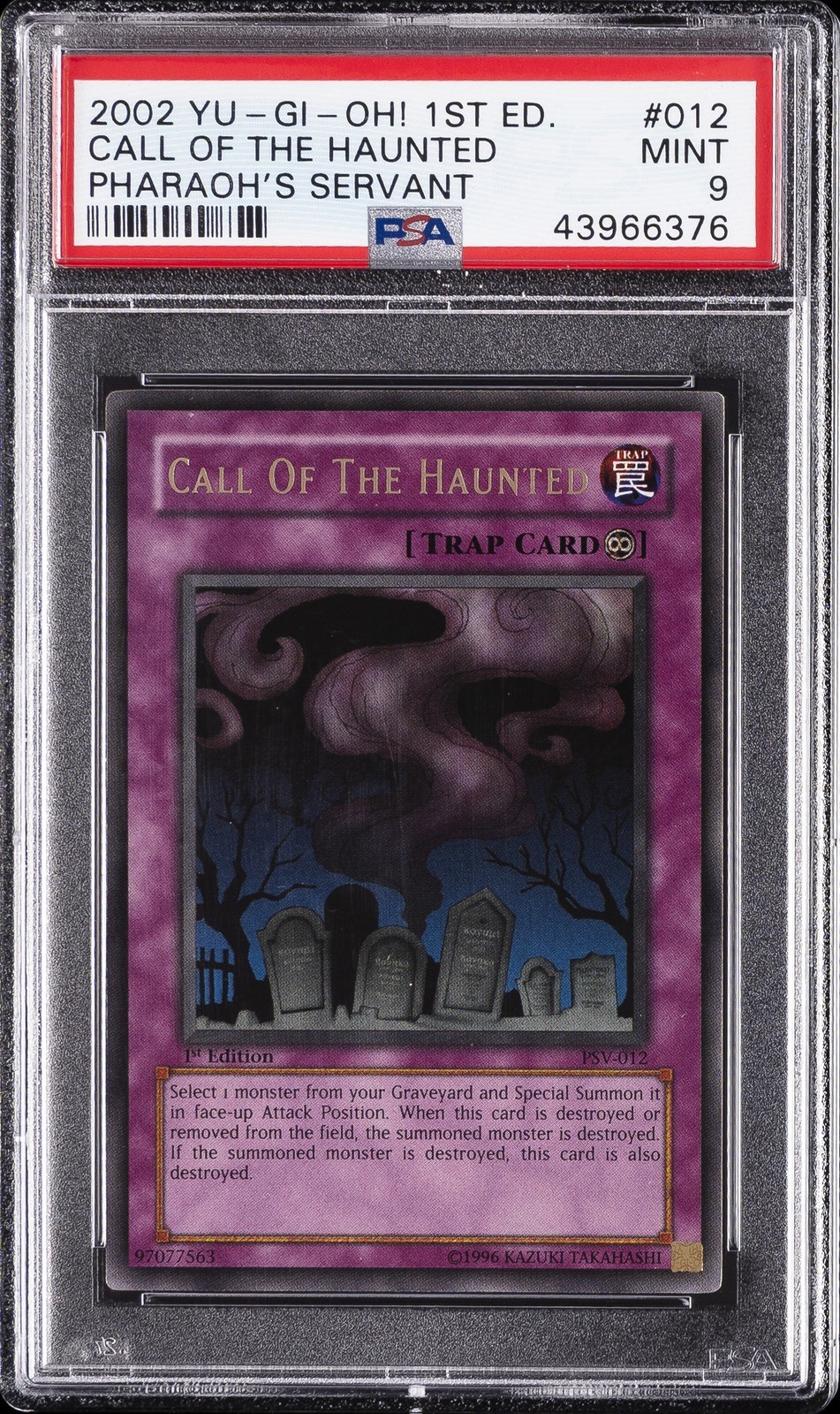 遊戯王英語版 2002 PSV-PHARAOH'S SERVANT CALL OF THE HAUNTED 1ST EDITION #012 PSA 9 鑑定済【中古】|Basqueバスク