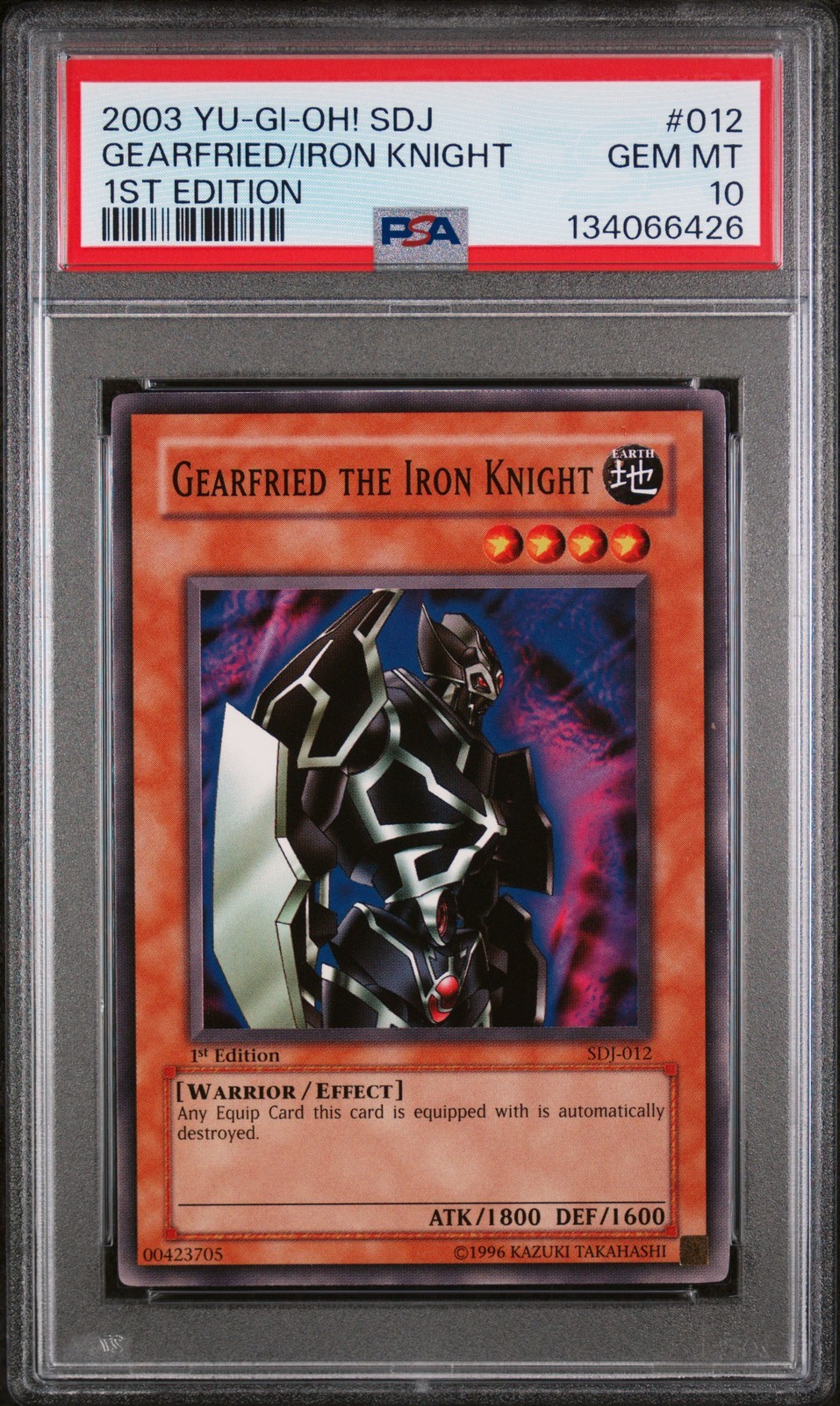 遊戯王英語版 2003 STARTER DECK: JOEY GEARFRIED THE IRON KNIGHT 1ST ED #012 PSA 10 鑑定済【中古】｜Basqueバスク