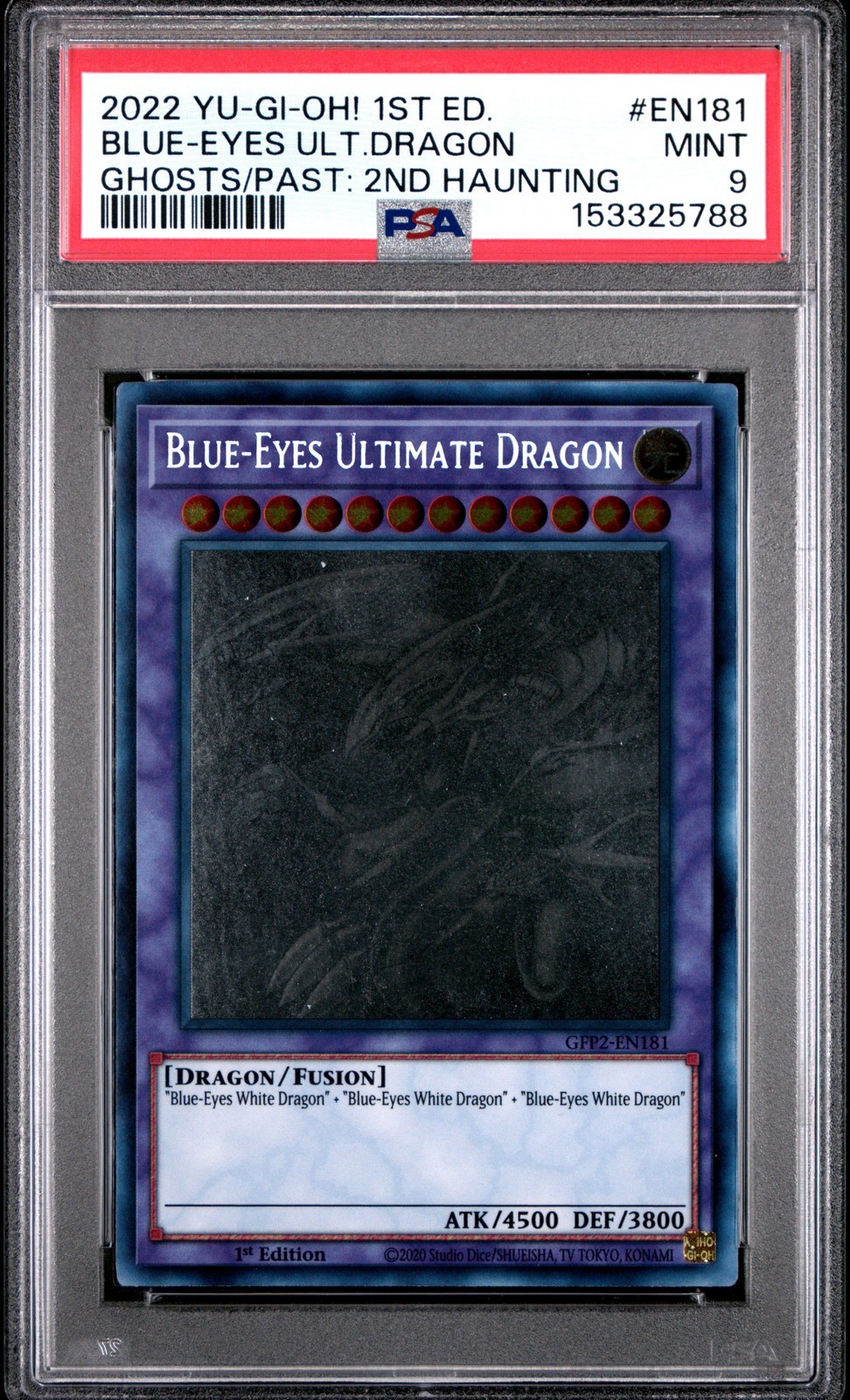遊戯王英語版 2022 1ST EDITION BLUE-EYES ULTIMATE DRAGON ブルーアイズ・アルティメットドラゴン #EN181 PSA 9 鑑定済【中古】|Basqueバスク