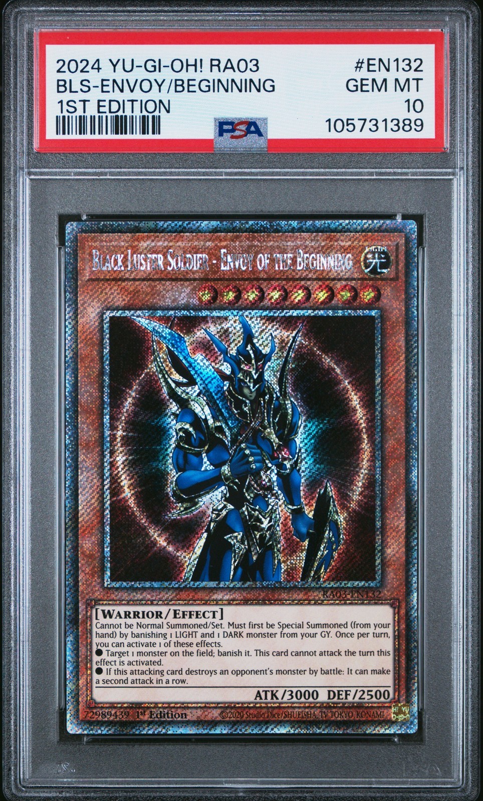 遊戯王英語版 2024 1ST ED Black Luster Soldier Envoy of the Beginning #EN132 PSA 10 鑑定済【中古】|Basqueバスク