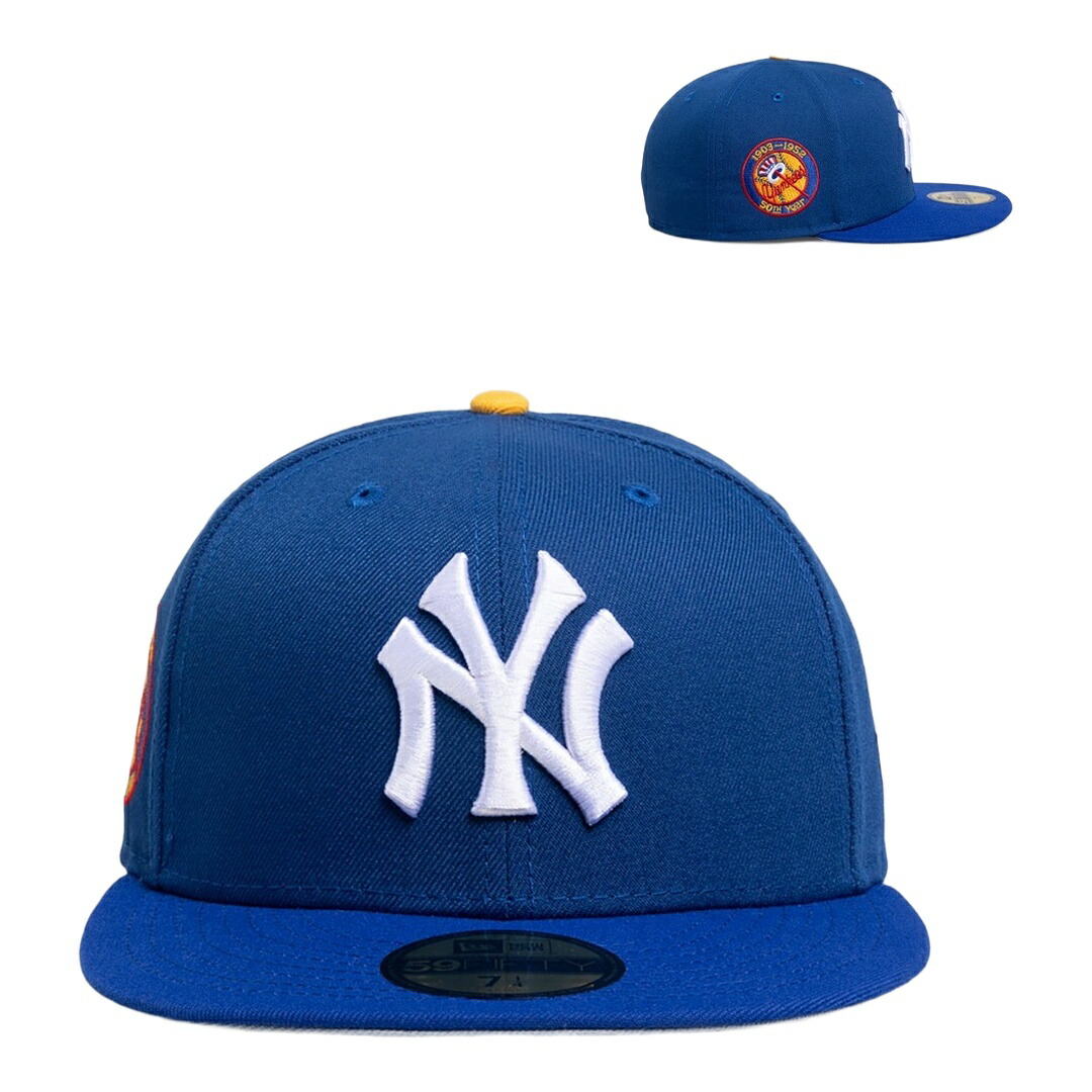 New Era ニューヨーク州・ヤンキース Majestic Songbird 59FIFTY フィッテッド 旗がしら 青碧