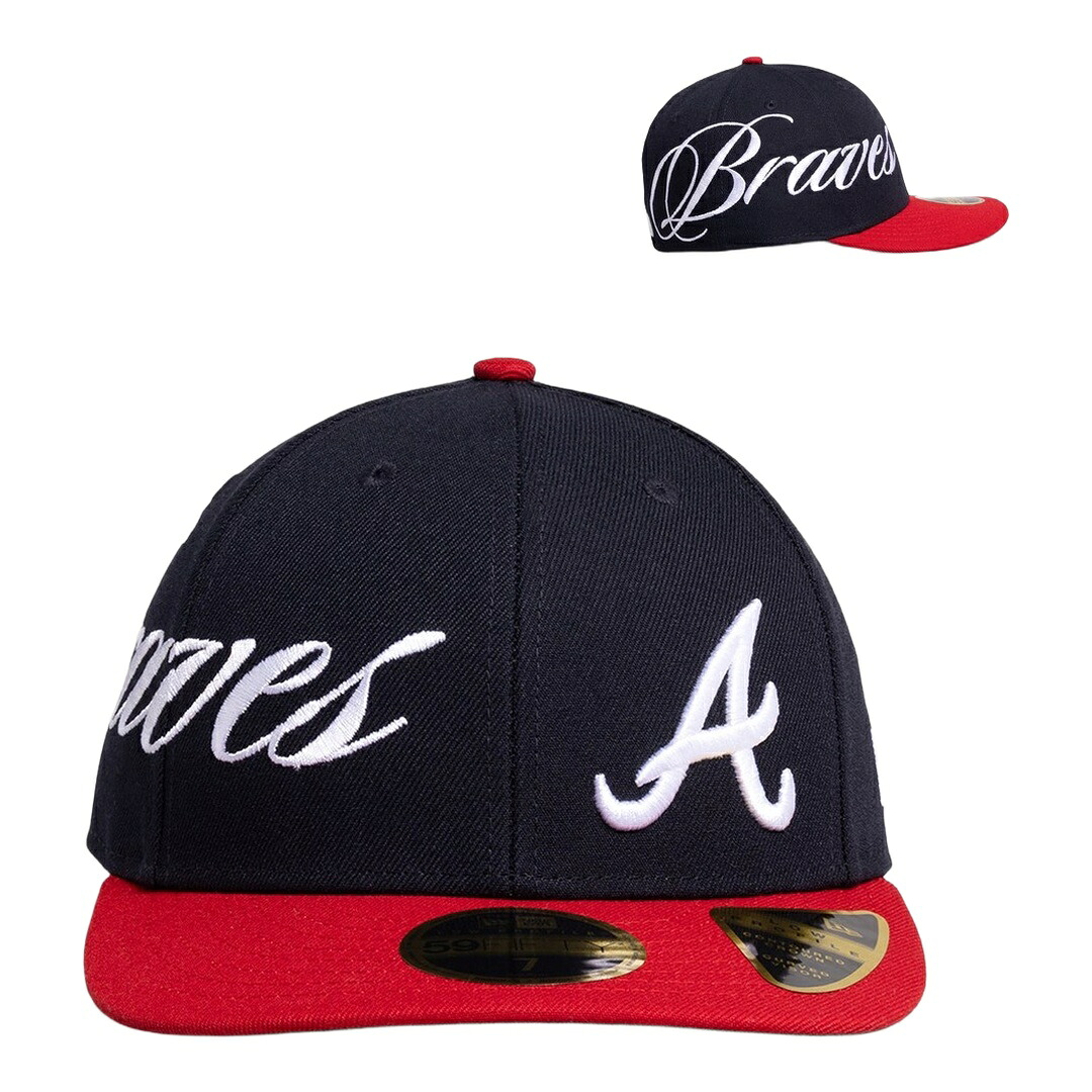 New Era ジョージアの州都・ブレーブス MLB 傍え原作 59FIFTY フィッテッドキャップ 米国海軍 MLB かぶり笠