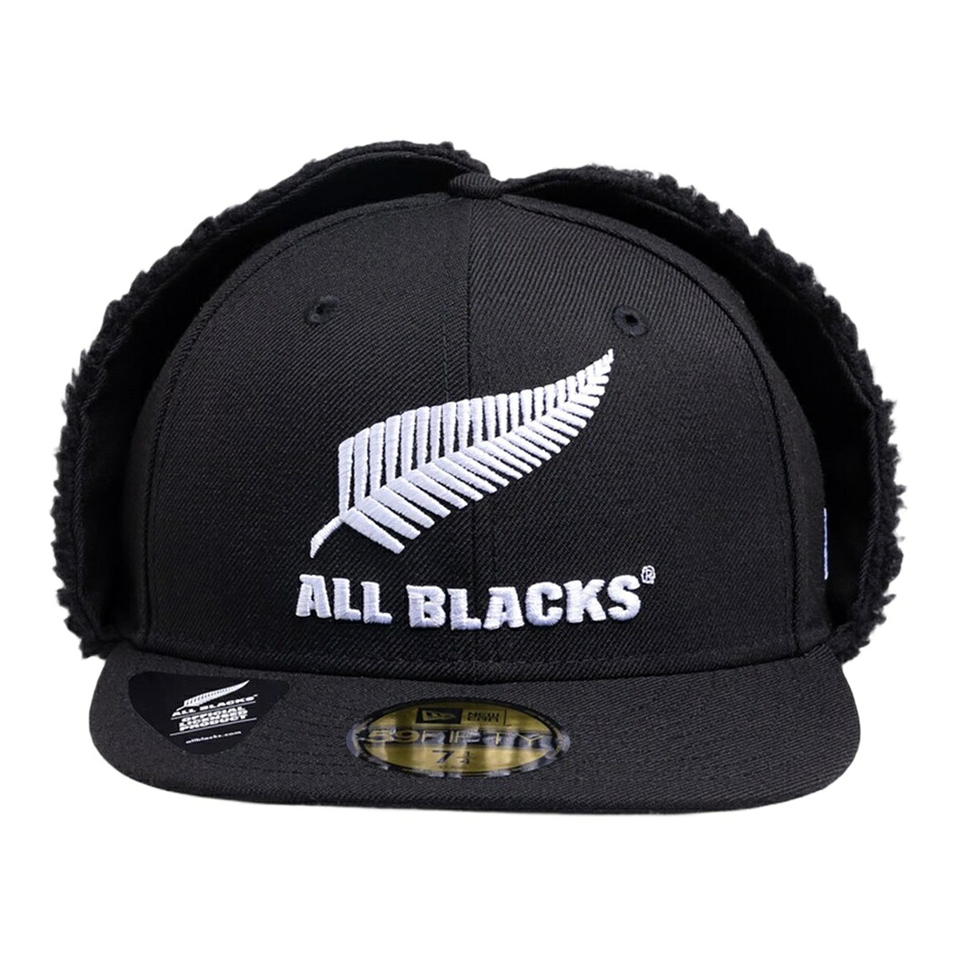 New Era ニュージーランド オールブラックス 59FIFTY ドッグイヤー フィッテッド 旗がしら かぶり笠 黒いこと