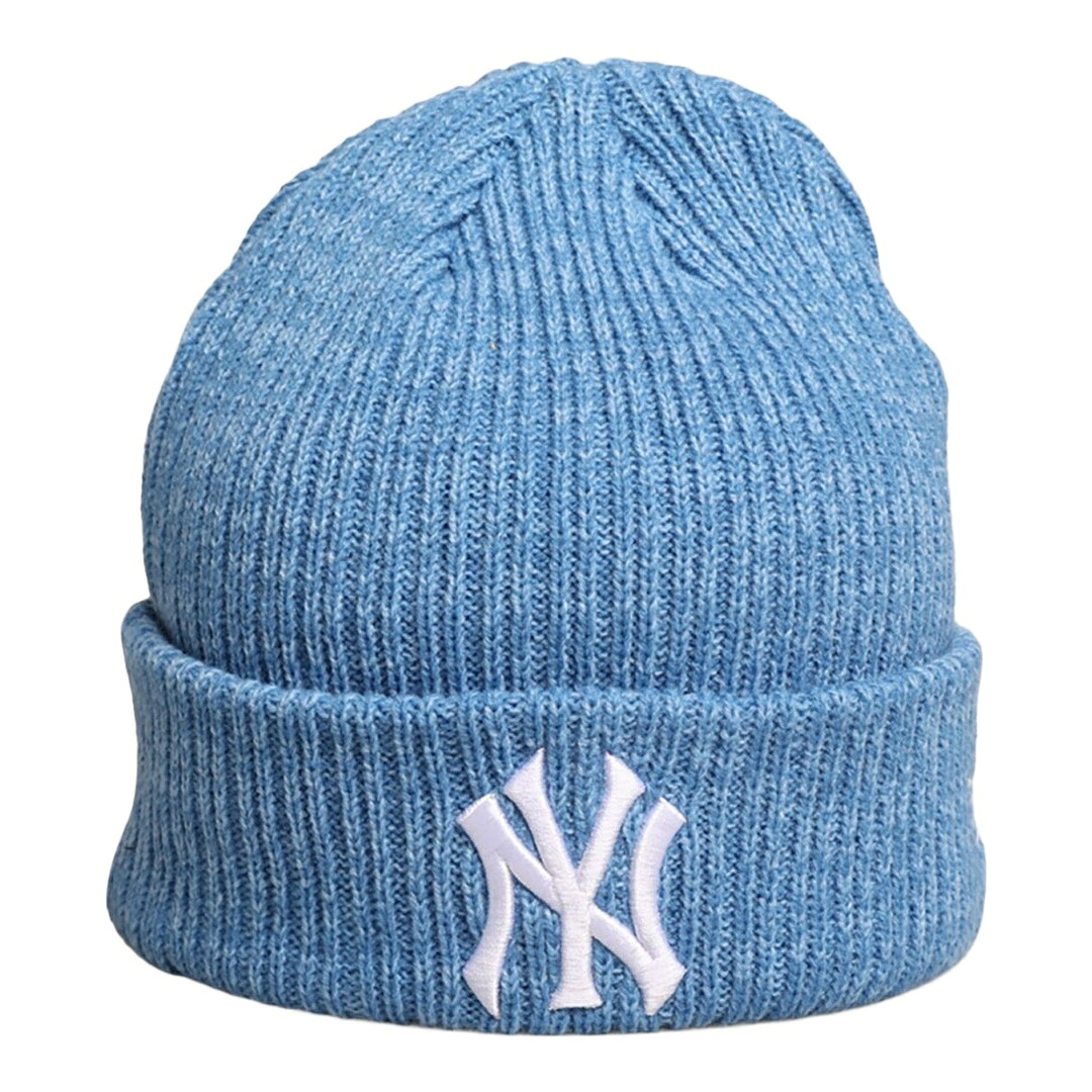 New Era ニューヨーク・ヤンキース Melange ビーニー ニット帽 ブルー MLB｜Basqueバスク
