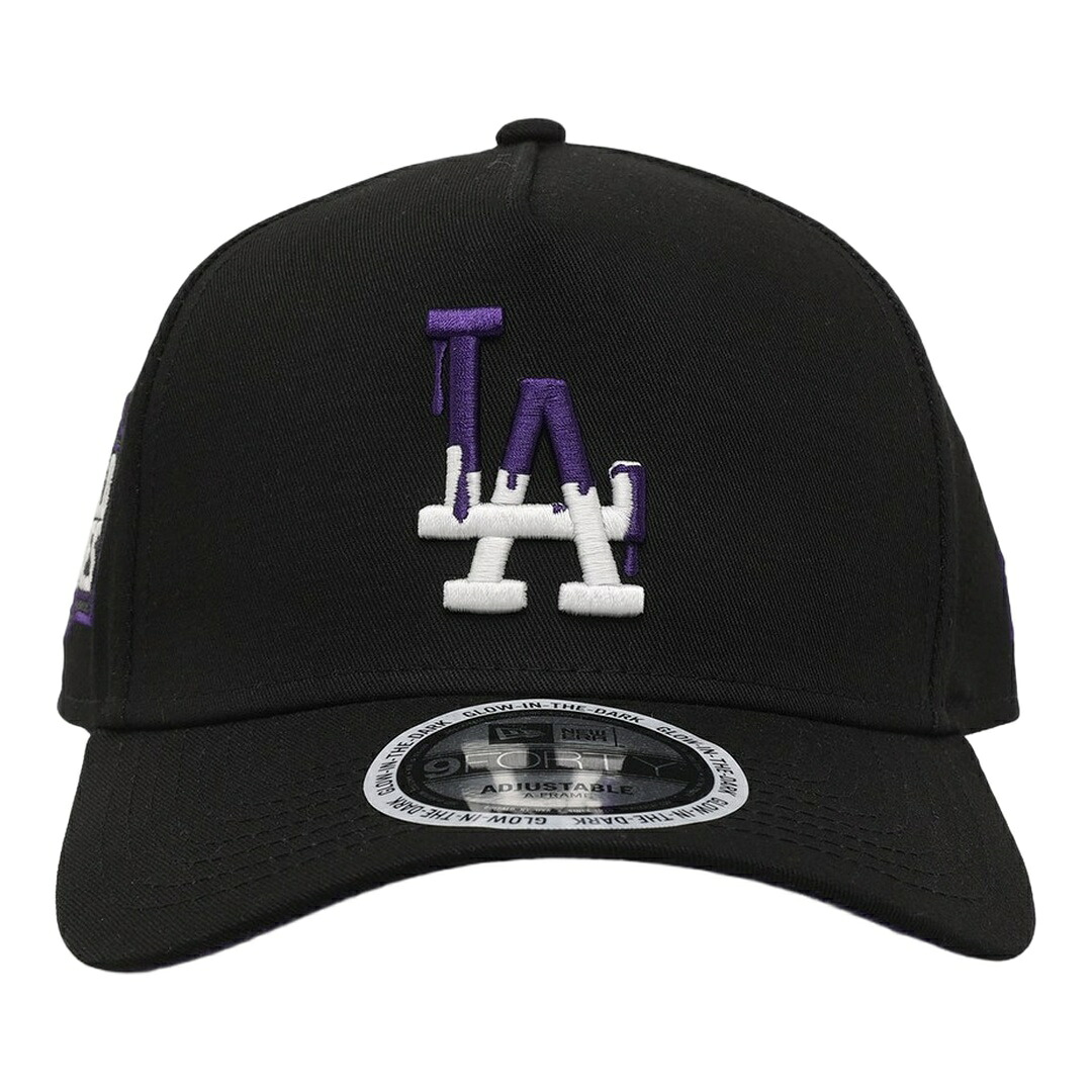New Era ロサンゼルス ドジャース Drip 3.0 9FORTY A-Frame スナップバック キャップ ブラック MLB 帽子 ニューエラ｜Basqueバスク