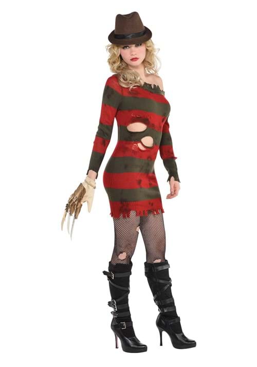 レディース ナイトメア ミス フレディ・クルーガー コスチュームイベント ハロウィン コスプレ 大人女性｜Basqueバスク