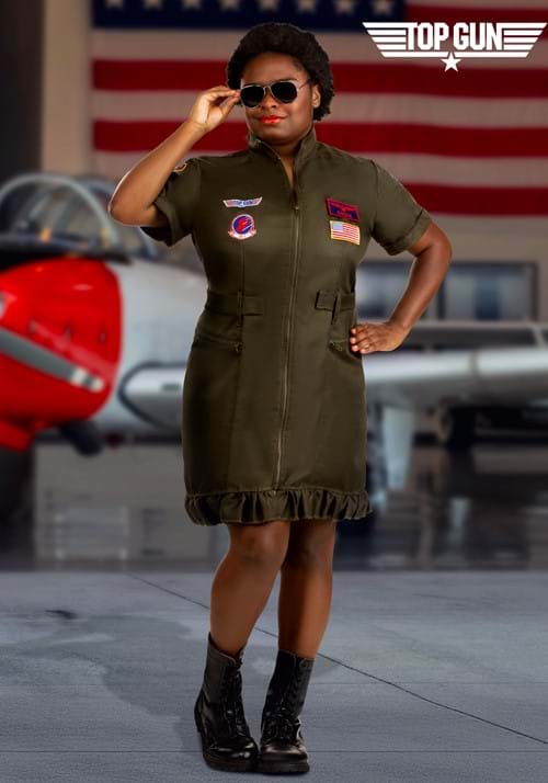 Top Gun フライトスーツ ドレス 女性用 ハロウィンコスチューム 大きいサイズ|Basqueバスク