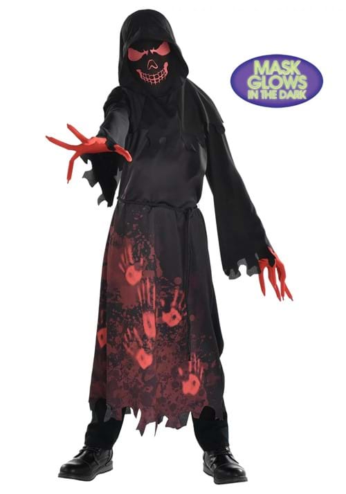 男の子用 フード付きホラーローブ コスチューム ハロウィン コスプレ衣装