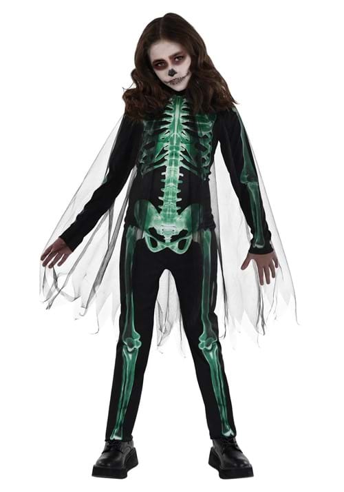 女の子用 光る スケルトンリーパー コスチューム ハロウィン コスプレ衣装｜Basqueバスク