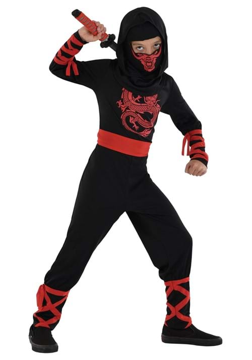 男の子用 ブラッドドラゴン忍者コスチューム ハロウィン コスプレ衣装|Basqueバスク