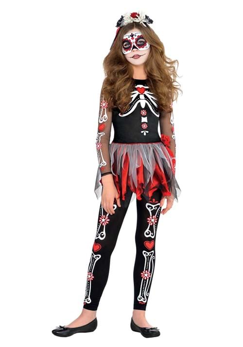 スケアード トゥ ザ ボーン 女の子用コスチューム ハロウィン コスプレ衣装