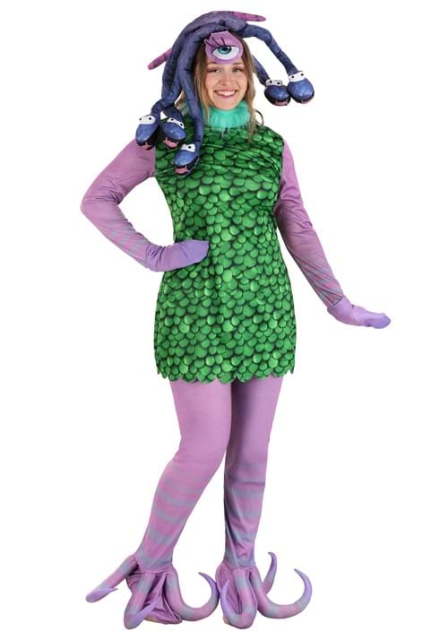 大きいサイズ ディズニー モンスターズ・インク セリア コスチューム レディース 大人 女性 ハロウィン コスプレ衣装|Basqueバスク