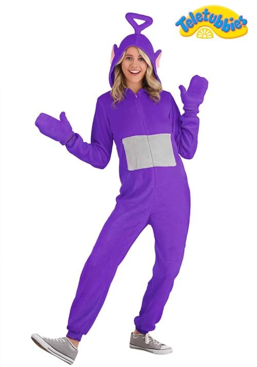 テレタビーズ ティンキー・ウィンキー ジャンプスーツ コスチューム アダルト 大人 女性 ハロウィン コスプレ衣装