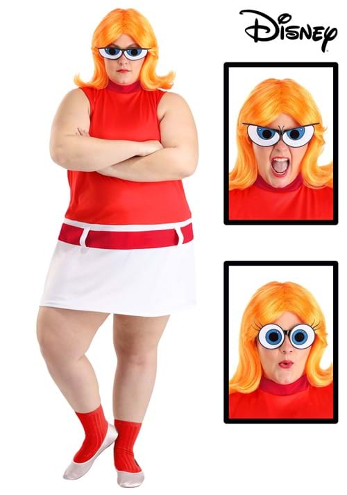 大きいサイズ ディズニー フィニアスとファーブ キャンダス・フリン コスチューム レディース 大人 女性 ハロウィン コスプレ衣装｜Basqueバスク