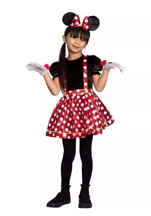 レッド ミニーマウス トドラー 女の子用 コスチューム キッズ 子供用 ハロウィンコスプレ｜Basqueバスク