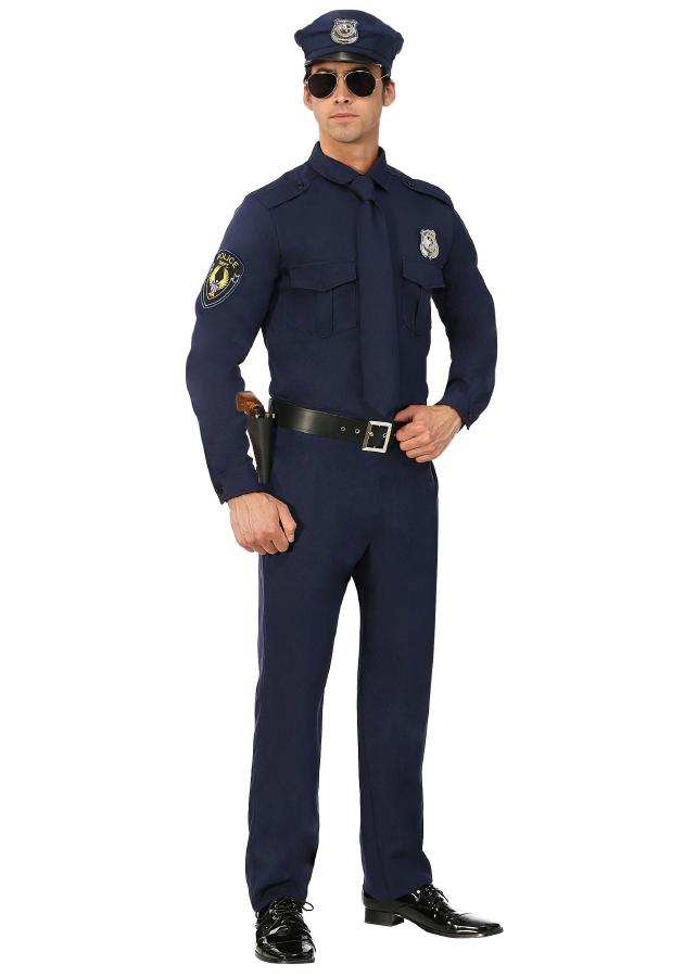 メンズ コップ 警察 警官 メンズ コスチューム 6点セット 大人用 男性用  ハロウィン 仮装 衣装