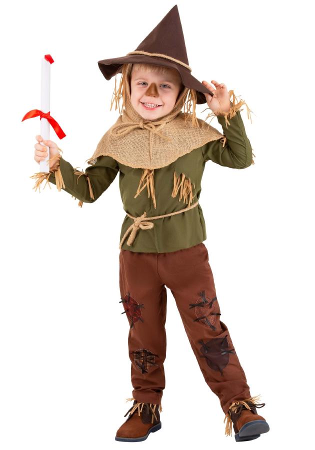 オズの魔法使い かかし トドラー 幼児用 コスチューム ハロウィン 衣装 仮装 コスプレ 5点セット画像