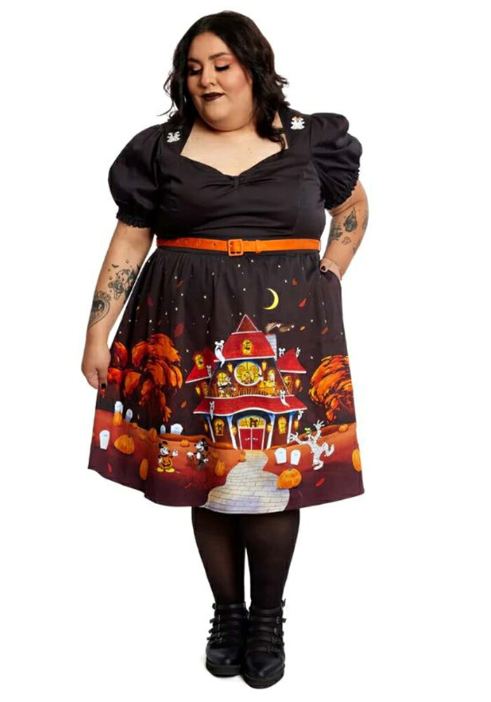 Disneyディズニー お化け屋敷 ステッチショップ ラウンジフライ アリソン ドレス 女性用