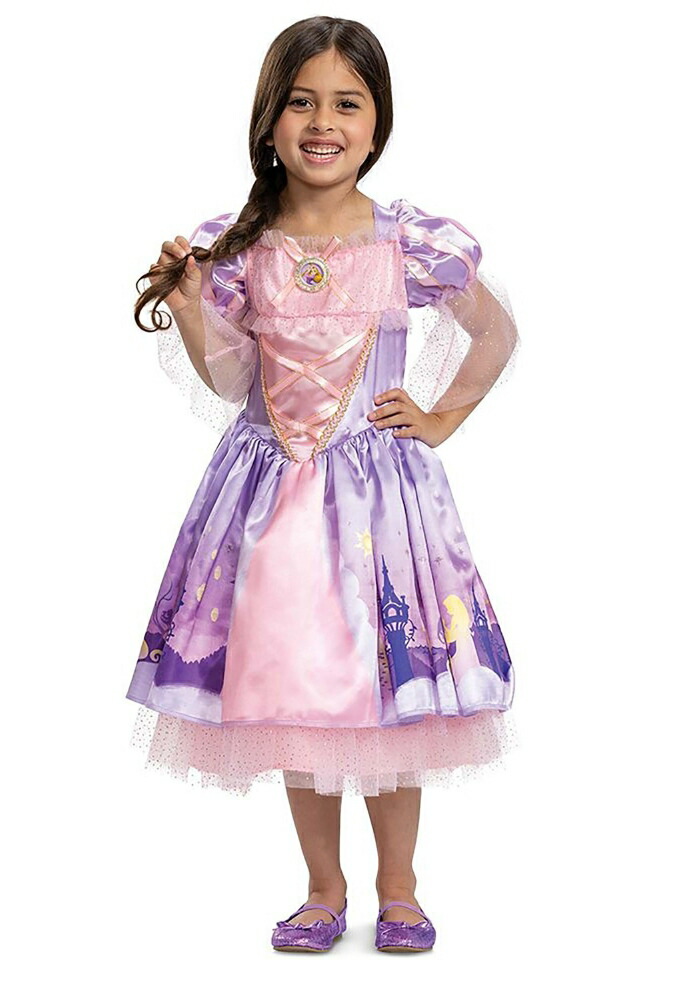 Disney ディズニー ラプンツェル デラックス 子供用 幼児用 女の子用 ハロウィンコスプレ|Basqueバスク