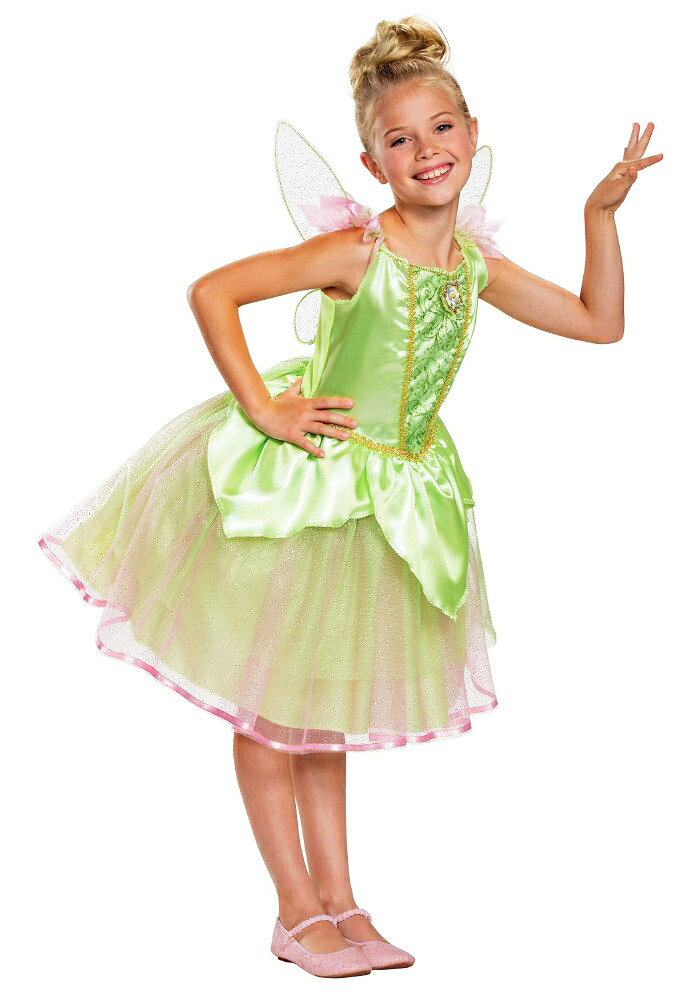 Disney ディズニー ピーターパン ティンカーベル コスチューム キッズ 子供用 女の子用 ハロウィンコスプレ｜Basqueバスク