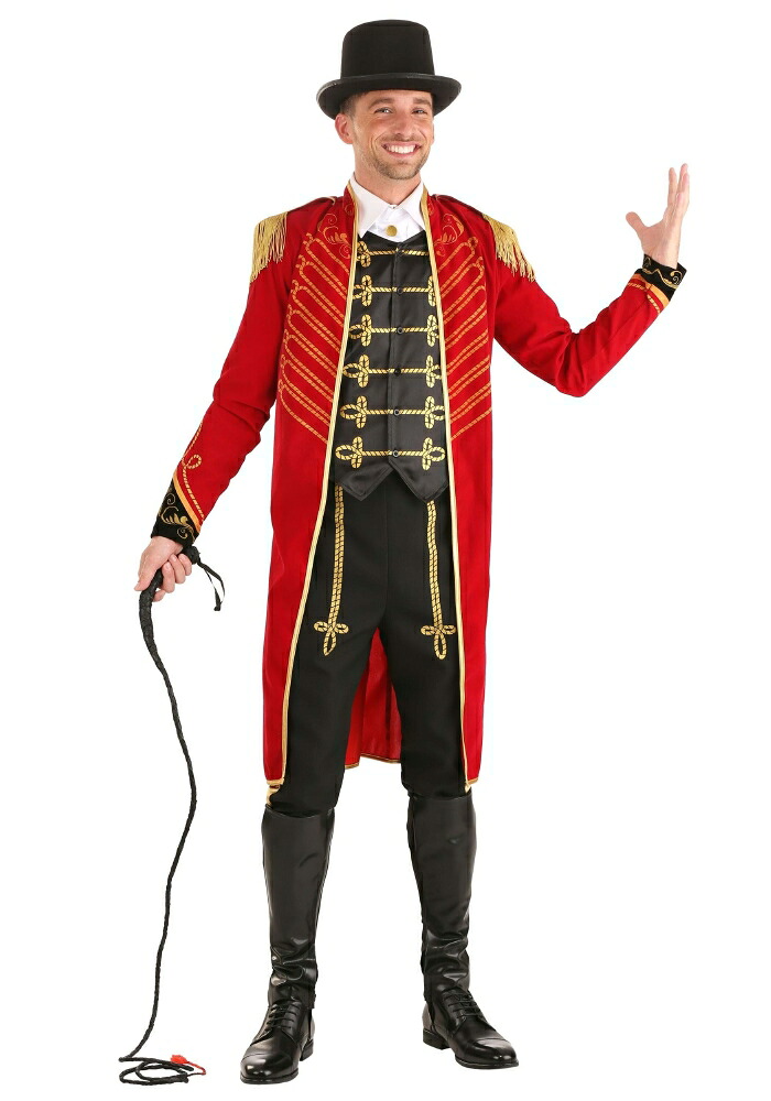 リングマスター コスチューム 男性用 大人用 ハロウィン|Basqueバスク