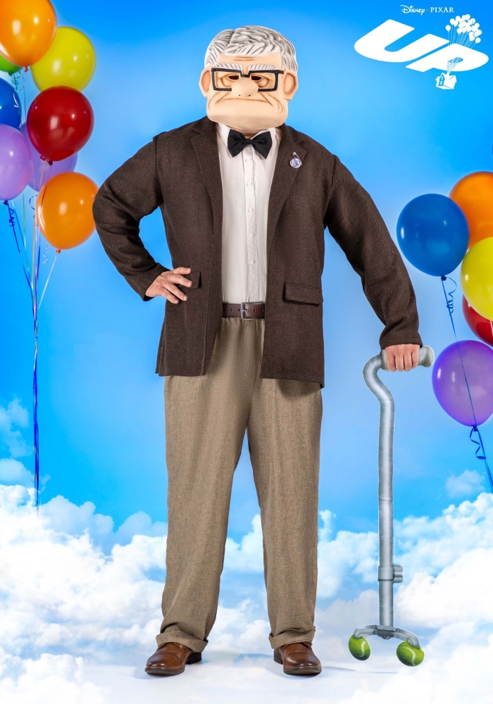 Disneyディズニー カールじいさんの空飛ぶ家 プラスサイズ コスチューム 男性用 ハロウィン画像