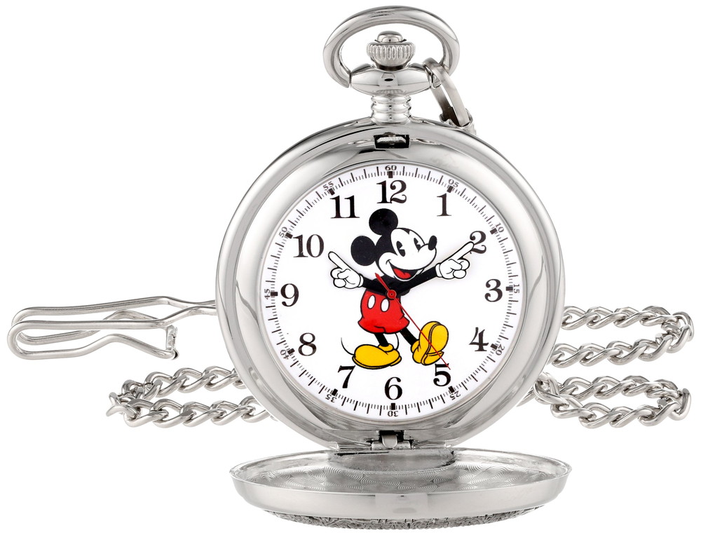 ディズニー ミッキーマウス 懐中時計 ポケットウォッチ 大人用 アナログクオーツ