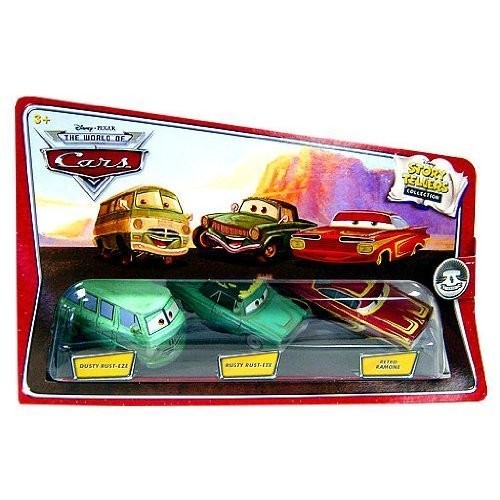 ディズニー ピクサー カーズ ミニカー 3台セット ダスティ ラスティ レトロ ラモーン ダイキャスト フィギュア おもちゃ|Basqueバスク