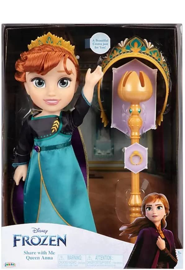 ディズニー アナと雪の女王 クイーン アナ 人形 ドール ティアラ 指輪 杖 プレイセット|Basqueバスク